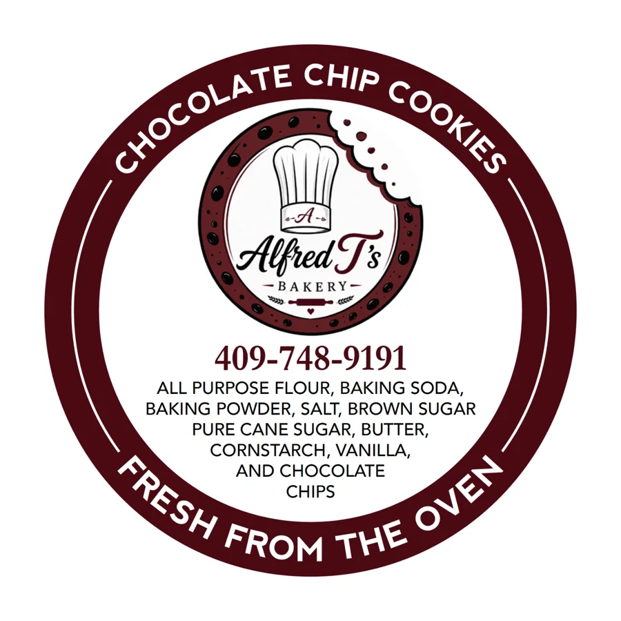 Chocolate Chip Cookies label artwork